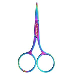 Stainless Steel Ergonomic Cross-Stitch Scissors - Ambidextrous Design for Precise Cutting of Fabric, Sewing, Embroidery and DIY Crafts in Kuwait