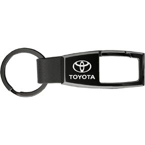 AU-TOMOTIVE GOLD Key Chain Fob Compatible with Toyota Logo - Premium Black Pearl Carabiner in Saudi Arabia
