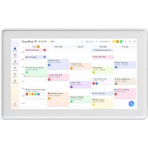 15.6 Inch Digital Family Calendar, All-in-One Smart Organizer with Photo Frame, Wall-Mountable, Task Management, Schedule Planner, White in Saudi Arabia