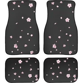 Cow Print Car Floor Mats 4Pcs Abstract Cowhide Fur Brown White Cute Farmhouse Animal Skin Print Floor Mats for Cars Custom Front Rear Vehicle Rugs Universal Auto Accessories for Trucks in Saudi Arabia