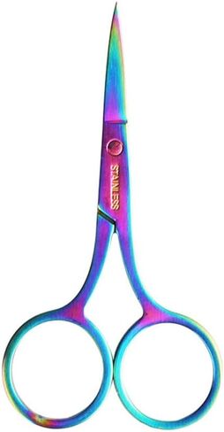 Stainless Steel Ergonomic Cross-Stitch Scissors - Ambidextrous Design for Precise Cutting of Fabric, Sewing, Embroidery and DIY Crafts in Saudi Arabia
