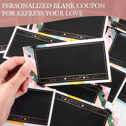 كتاب قسيمة فارغ - 30 قسيمة ملء فارغة لجميع المناسبات، كتاب قسيمة شخصي DIY، هدية عيد ميلاد ممتعة أو عيد الميلاد لصديقها وزوجته وزوجها وصديقتها المفضلة in Kuwait