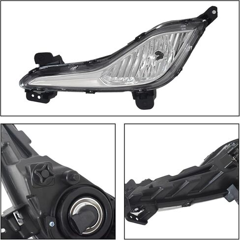الهالوجين Foglamp متوافق مع Hyundai Elantra GT 2013 2014 2015 2016 2017 مجموعة مصابيح الضباب HY2592142 92201A5010 HY2593142 92202A5010 (LH) in Saudi Arabia
