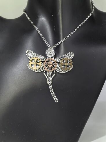 Dragonfly Steampunk Earrings Punk Gothic Steam Gear Dragonfly Dangle Earrings Ladies Halloween Jewelry Gifts in Saudi Arabia