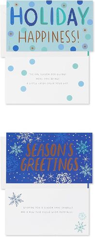 American Greetings Christmas Cards with Envelopes, Money Gift Card Holder, Rainbow Christmas Designs (16-Count) in Saudi Arabia