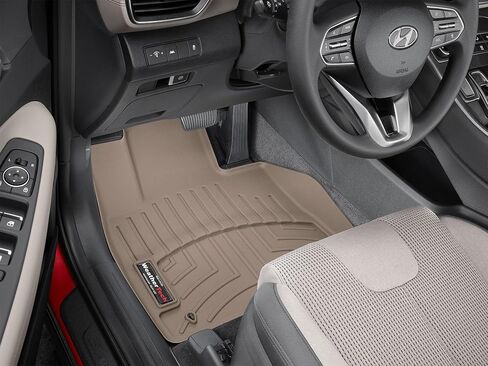 Weathertech Custom Fit FloorLiners for Hyundai Santa Fe - 1st Row (4416561), Black in Saudi Arabia