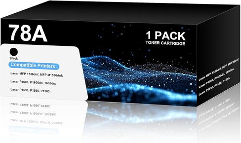 78A Toner Cartridges Replacement for HP 78A CE278A Black Toner Cartridges Compatible with Laser Pro P1566, P1606 Series, MFP M1536 Series Printer (2 Black) in Saudi Arabia