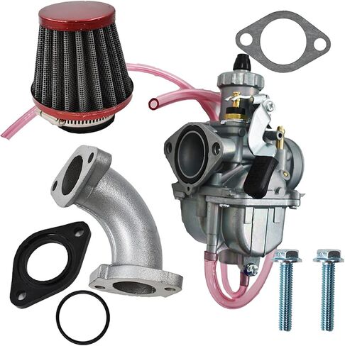 munirater 26mm Carb PZ26 المكربن ​​مجموعة مرشحات الهواء استبدال ل 110cc 125cc 138cc SSR CRF حفرة الترابية دراجة Sunl Taotao حفرة الدراجة in Saudi Arabia