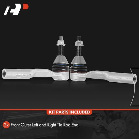 A-Premium 2 x Front Outer Tie Rod Ends, Compatible with Mercedes-Benz S560 2018-2021, Maybach S600 2016-2017, Maybach S650 2018-2020, S450 2018-2020, S550, S550e, S560e, S600, S63 AMG, S65 AMG in Saudi Arabia