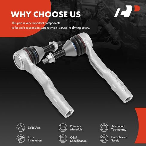 A-Premium 2 x Front Outer Tie Rod Ends, Compatible with Mercedes-Benz S560 2018-2021, Maybach S600 2016-2017, Maybach S650 2018-2020, S450 2018-2020, S550, S550e, S560e, S600, S63 AMG, S65 AMG in Saudi Arabia