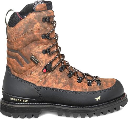 Irish Setter، Elk Tracker XD، للرجال، 10 بوصة، مقاوم للماء، حذاء صيد، مموه ميداني (P)، 9.5 D (متوسط) in Saudi Arabia