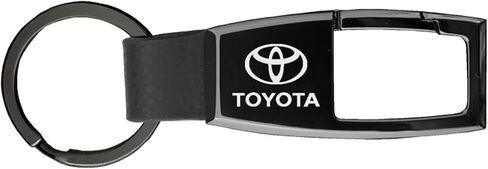 AU-TOMOTIVE GOLD Key Chain Fob Compatible with Toyota Logo - Premium Black Pearl Carabiner in Saudi Arabia