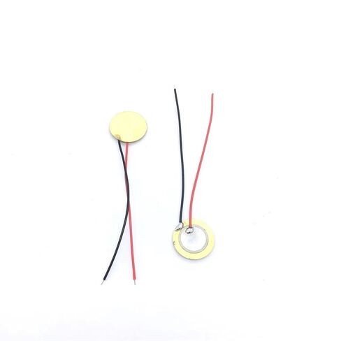 10Pcs Piezoelectric Piezo Ceramic Wafer Plate Dia 15mm for Buzzer Loudspeaker Sensor with Wire in Saudi Arabia