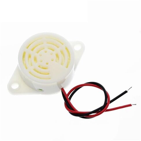 10PCS 95DB Alarm High-Decibel 3-24V 12V Electronic Buzzer Beep Alarm Continuous Beep(White) in Saudi Arabia