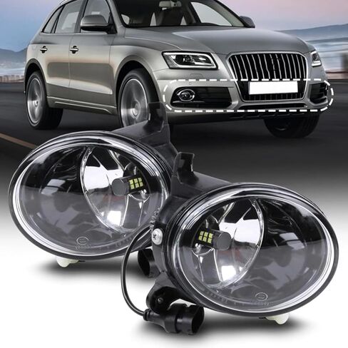 Fog Lights Lamps Front Bumper light lamp Driving lamp for Audi Q5 2009-2017 | For Audi A6 2009-2011 | For Audi A4 / S4 2009-2012, 8T0941699B, 8T0941700B (Q5 Halogen Fog Lamps, Pair) in Saudi Arabia