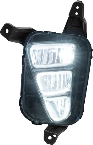 HECASA LED ضوء الضباب الأيسر متوافق مع 2016-2018 Kia Optima استبدال لـ KI2592157 92201D5000 المصد الأمامي القيادة مصباح الضباب الخفيف عدسة واضحة - جانب السائق in Kuwait