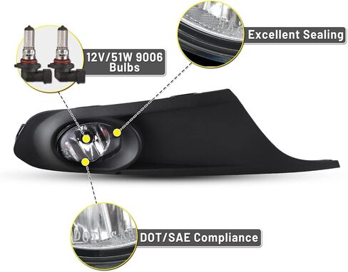 Fog Lights compatible for Volkswagen Jetta 2011 2012 2013 2014 VW Lamps Assembly Driver Passenger Replacement in Saudi Arabia