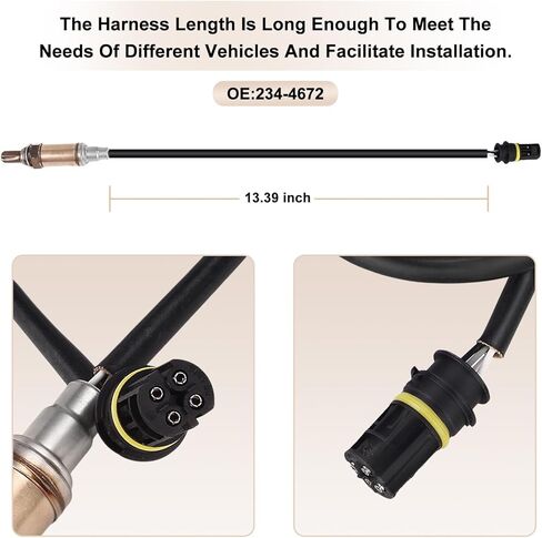 مستشعر الأوكسجين O2 المنبع يناسب BMW 320i 330i 330xi 330Ci 325i 325xi 325Ci 525i 530i 2001-2005 3.0L, 528i 1999 2000, 540i 740i 750iL 1997-2003، 850Ci 1995-1997 X3 X5 2001-2006، استبدال 234-4672 in Saudi Arabia