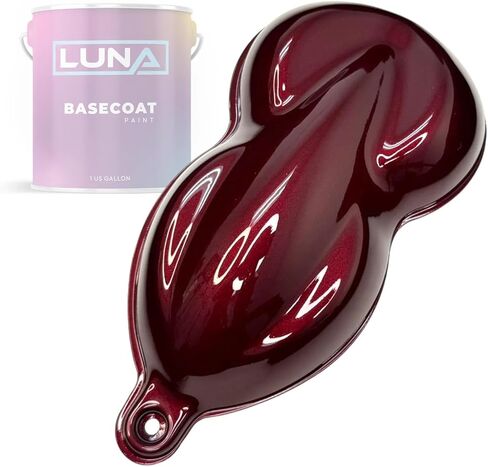 Wicked Wine Basecoat Red - 1 Gallon Professional Auto Paint for DIY Enthusiasts, Hobbyists, and Automotive Shops - Premium Quality for Professional Installers - Eclipse in Saudi Arabia