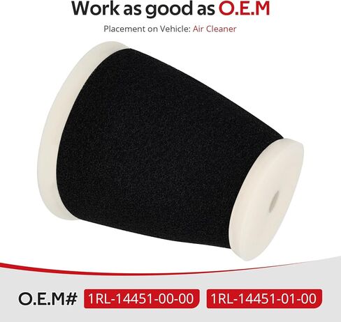 JAVIK Air Filter Cleaner Element For Yamaha Big Wheel 200 BW200 1986-1988 O.E.M# 1RL-14451-00-00 1RL-14451-01-00 in Saudi Arabia