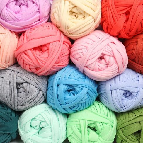 1 Pack T Shirt Yarn, Tshirt Crochet Yarn for Crocheting Bag/Craft Project/Home Decor, 3.5oz/100g (16 Emerald Green) in Saudi Arabia