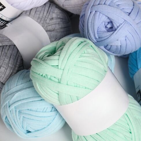 1 Pack T Shirt Yarn, Tshirt Crochet Yarn for Crocheting Bag/Craft Project/Home Decor, 3.5oz/100g (16 Emerald Green) in Saudi Arabia