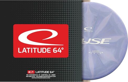 Latitude 64 Retro Burst Fuse Midrange Disc Golf Disc | Easy to Throw Frisbee Golf Midrange | Great for Beginners | 170g Plus | Stamp Color and Burst Pattern Will Vary in Saudi Arabia