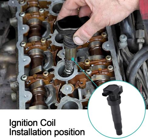 Set of 4 UF499 Ignition Coil Pack & 7090 Spark Plugs 1.4L 1.6L For Dodge Attitude 2006-2010,Hyundai Accent 2006-2011,Kia Rio Rio5 2006-2011 IC579 GN10330 in Kuwait