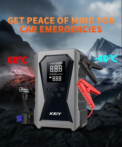 Air Jump Starter with Air Compressor, Car Battery Jumper Starter Portable 1500A (8.0 Gas/4.0L Diesel) with 150PSI Cordless Auto-Shutoff Tire Inflator, 12V Battery Charger Booster in Saudi Arabia