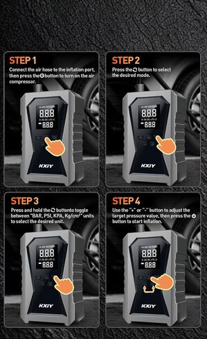 Air Jump Starter with Air Compressor, Car Battery Jumper Starter Portable 1500A (8.0 Gas/4.0L Diesel) with 150PSI Cordless Auto-Shutoff Tire Inflator, 12V Battery Charger Booster in Saudi Arabia