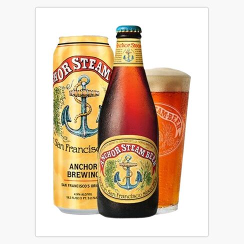 Anchor Steam Beer, Since 1896 Window Water Bottle Bumper Sticker Decal 5" in Saudi Arabia