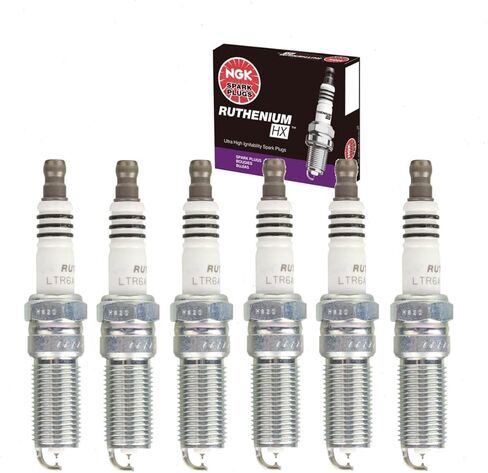 6 pc NGK Ruthenium HX Spark Plugs compatible with Ford F-150 3.3L 3.5L 3.7L V6 2011-2021 in Saudi Arabia