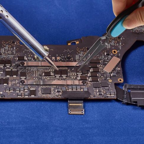 ملاقط حرفية منحنية بقفل متقاطع بطرف مدبب من الستانلس ستيل، ملقط ناعم الامساك بطرف ناعم للحرف اليدوية (قوس قزح وبينك وفضي وبينك، اسود وازرق) in Kuwait