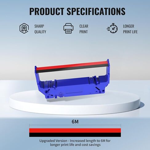 شريط طابعة SP700 متوافق مع خرطوشة شريط Star SP700 RC700 SP712 SP712BR SP-742 SP742R SP740 SP747، شريط حبر SP-700، حزمة من 24 in Kuwait