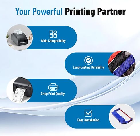 شريط طابعة SP700 متوافق مع خرطوشة شريط Star SP700 RC700 SP712 SP712BR SP-742 SP742R SP740 SP747، شريط حبر SP-700، حزمة من 24 in Kuwait