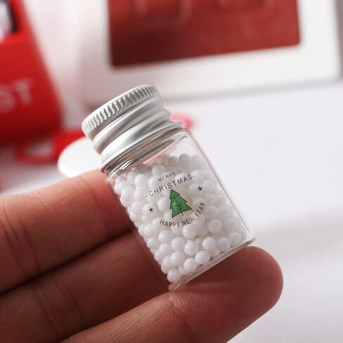 Dollhouse Decoration Accessories, 1:12 Dollhouse Ornament Miniature 3 Pcs Mini Christmas Snowball Decoration Particle Cookies Candy in Saudi Arabia