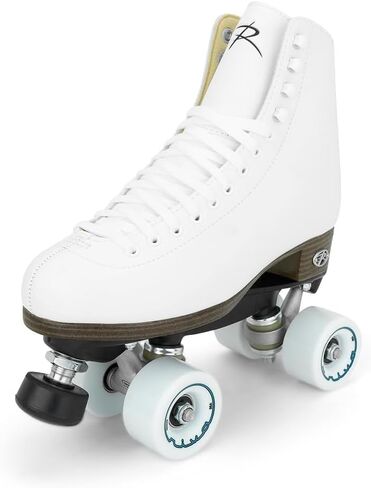 Riedell Boost Roller Skates - زلاجات رباعية خفيفة الوزن ومريحة للاستخدام الداخلي للرجال والنساء للمبتدئين والمتمرسين مع تصميم كلاسيكي سلس in Kuwait