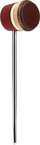 Low Boy Wood/Leather Bass Drum Beater - Versatile Light-Weight Bass Drum Beater with Durable Leather Surface & Aerospace-Grade Steel Rods in Saudi Arabia