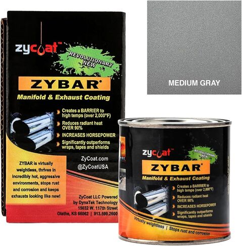 طلاء ZyCoat ZyBar 12008 لدرجات الحرارة العالية - رمادي متوسط، 8 أونصة in Kuwait