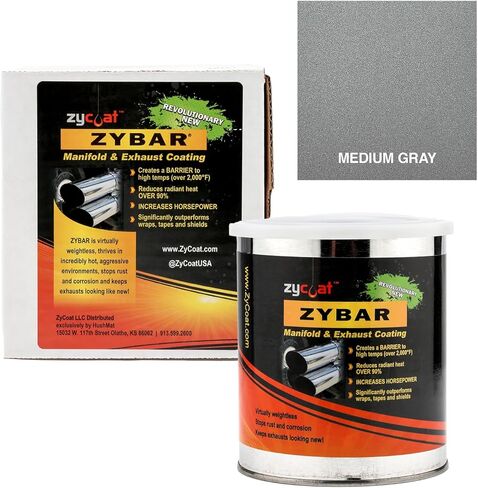 طلاء ZyCoat ZyBar 12008 لدرجات الحرارة العالية - رمادي متوسط، 8 أونصة in Kuwait