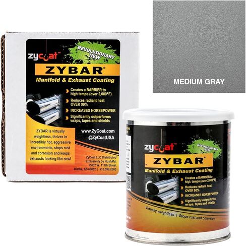 طلاء ZyCoat ZyBar 12008 لدرجات الحرارة العالية - رمادي متوسط، 8 أونصة in Kuwait