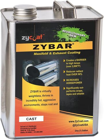 طلاء ZyCoat ZyBar 12008 لدرجات الحرارة العالية - رمادي متوسط، 8 أونصة in Kuwait