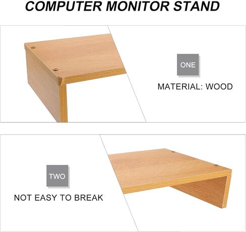 Veemoon Computer Monitor Stand Riser Desk Organizer Multi-functional Height Base for Office Home School Compact Screen Display Holder in Saudi Arabia