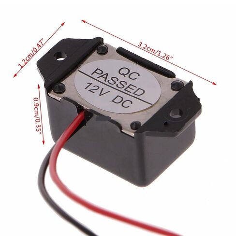 Alarm Buzzer DC 12V 85dB Mini Electronic Alarm Buzzers Constant Tone in Saudi Arabia