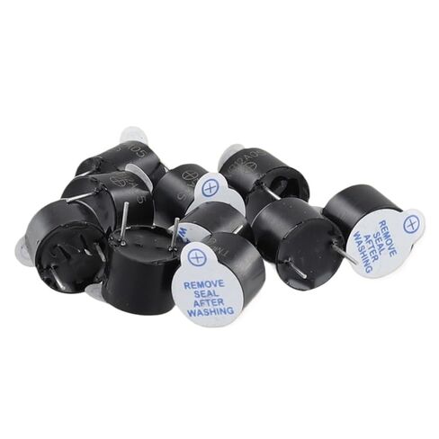 10PCS 5V Electronic Active Buzzer 12 * 9.5mm Active Buzzer Sounder Speaker Buzzer Magnetic Long Continous Beep Tone in Saudi Arabia
