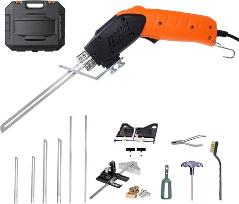 سكين كهربائي ساخن مبرد بالهواء - أداة قطع إسفنجية مع شفرات وملحقات تستخدم قاطعة إسفنجية للنقش والأعمال اليدوية اليدوية in Kuwait