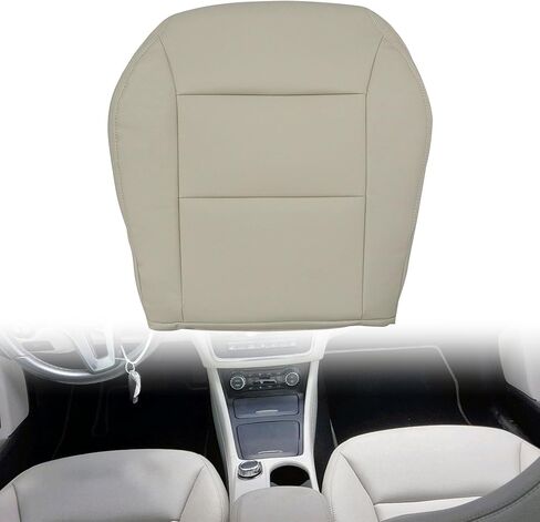 GXARTS Driver Side Bottom Replacement Microfiber Leather Seat Cover Beige Light Tan Compatible with Mercedes Benz CLA 250 2014 2015 in Saudi Arabia