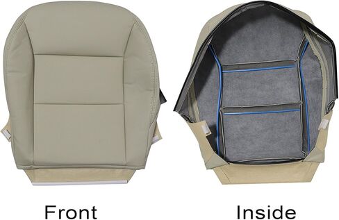 GXARTS Driver Side Bottom Replacement Microfiber Leather Seat Cover Beige Light Tan Compatible with Mercedes Benz CLA 250 2014 2015 in Saudi Arabia
