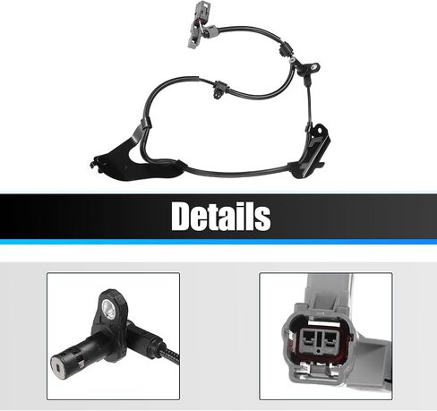 X AUTOHAUX الجبهة اليسرى ABS عجلة السرعة الاستشعار ABS الاستشعار عن ايسوزو D-Max 2012-2021 33.66 "طول in Saudi Arabia