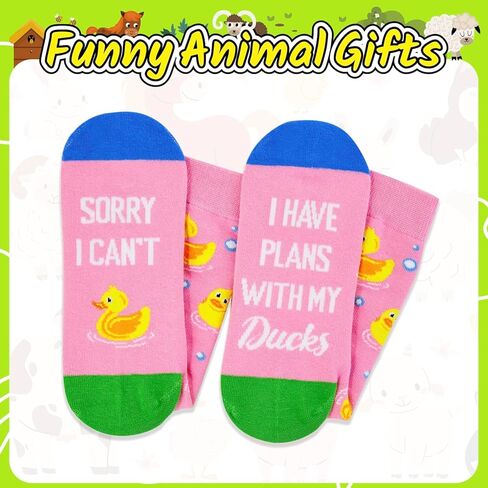 Zmart Christmas Funny Socks Goose Socks Cat Dog Socks Rubber Duck Socks Men, Cow Chicken Gifts Cat Mom Gifts Women in Saudi Arabia